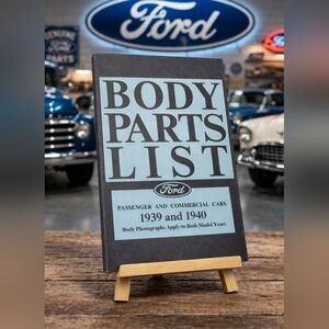 Vintage 1939 1940 Ford and Truck (Body Only) Parts Numbers Book List Guide OEM